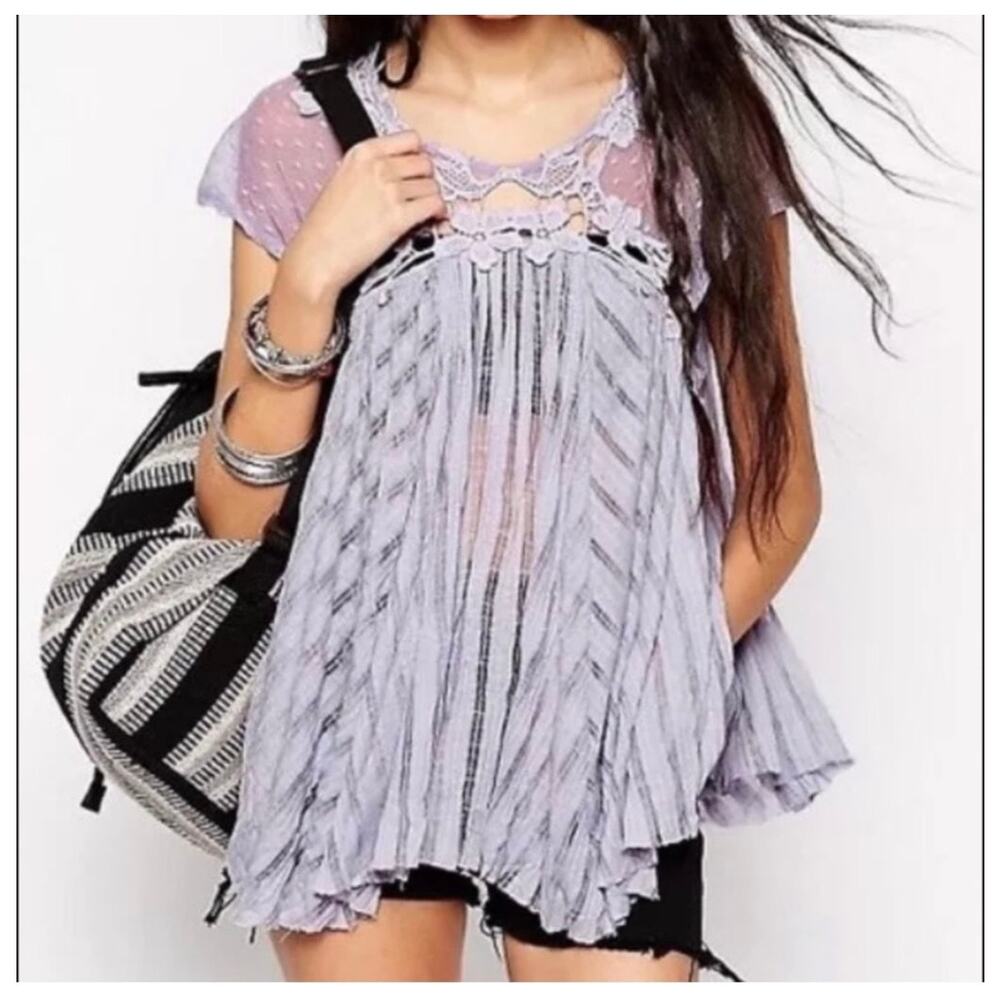Free People Stars Align Top in
Lilac, Size Small
